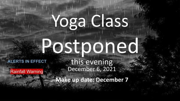 class postponed